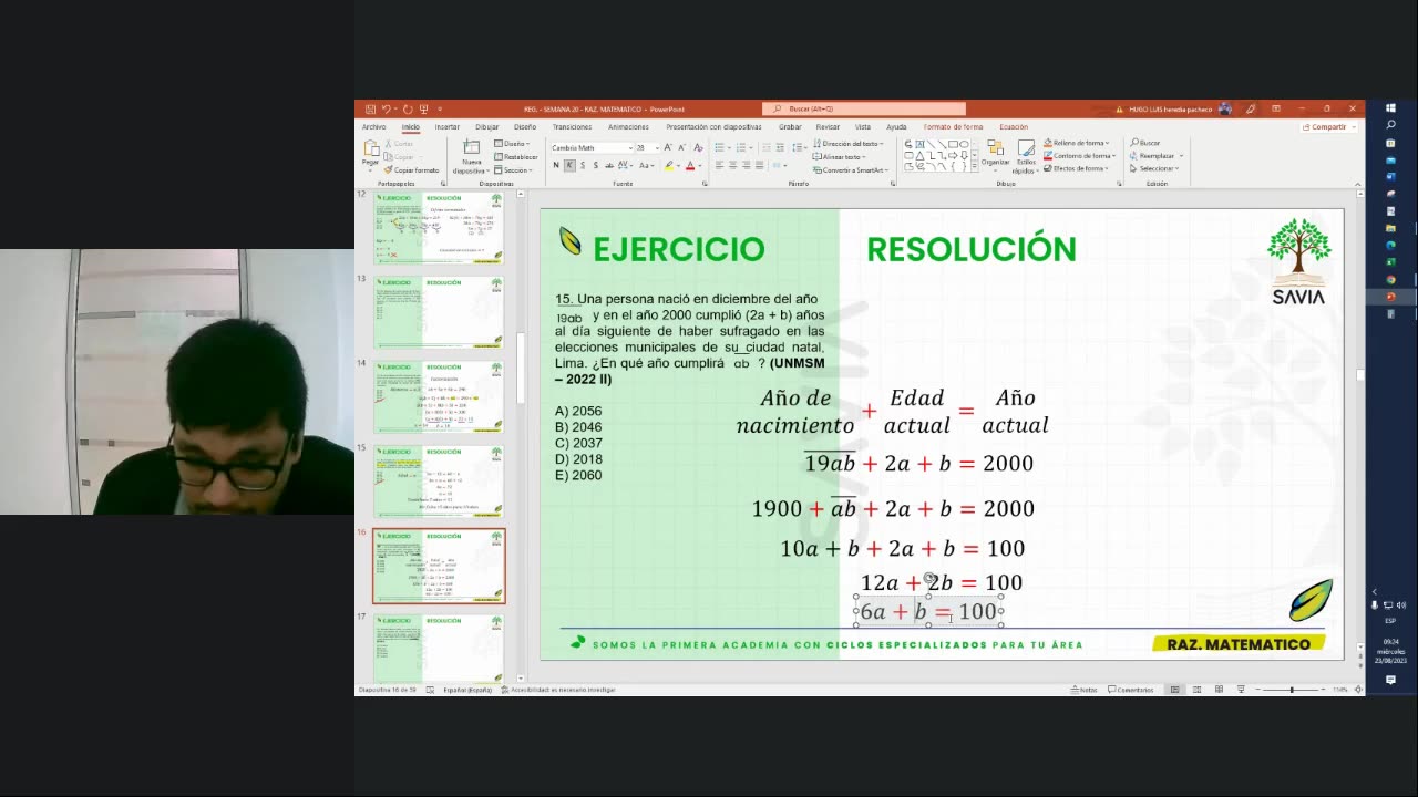 SAVIA SEMIANUAL 2024 | Semana 20 | Raz Mat S1
