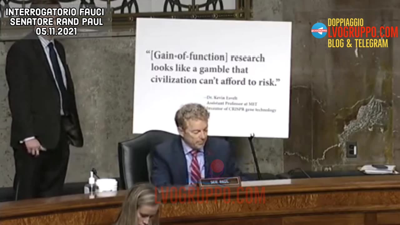 🔴DUB/ITA - Il dott. Rand Paul interroga il dott. Fauci sulla ricerca a Wuhan (05/11/2021)