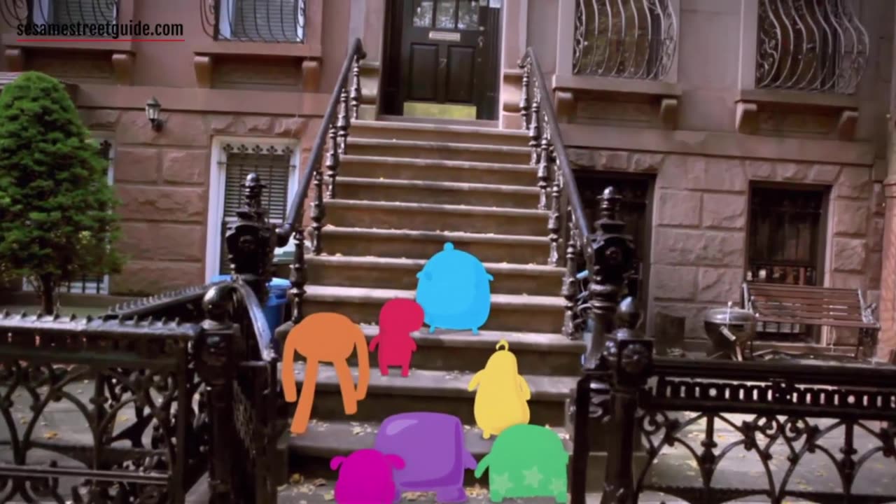 Seven trucks are counted in a sandbox Sesame Street Episode 4510