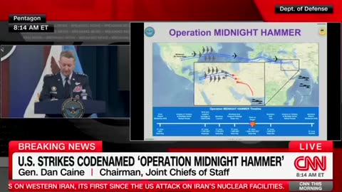 Joint Staff Gen Dan "Razin" Caine details last night's attacks on Iran Nuclear Facilities (6.22.25)