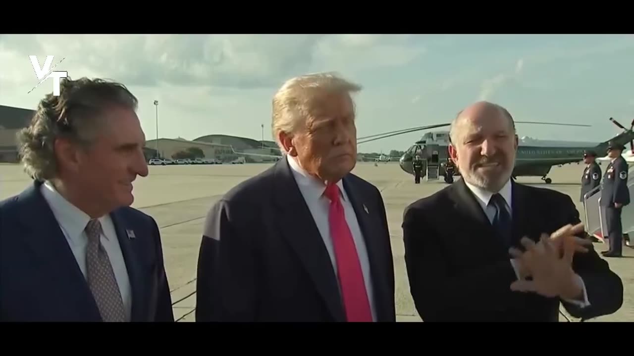 President Trump Speaks to Reporters at Joint Base Andrews