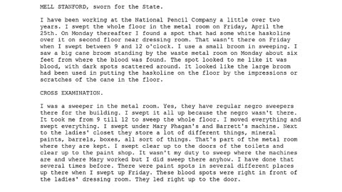 MELL STANFORD, Sworn In For The State, 14th To Testify