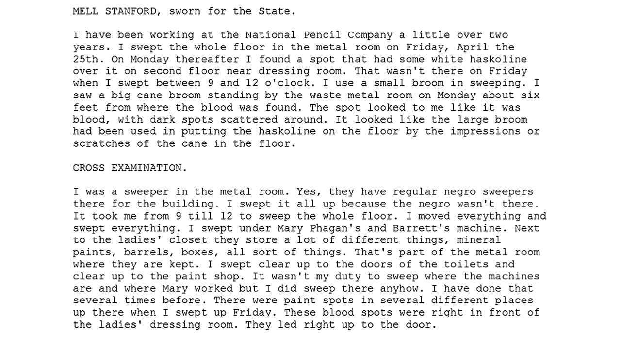 MELL STANFORD, Sworn In For The State, 14th To Testify