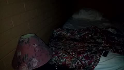 Another view of the room at night