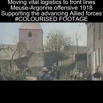 British Supply Troops Moving Logistics Meuse-Argonn