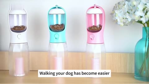 Three-in-One Portable Dog Water Cup: Drinking, Food, and Garbage Bag