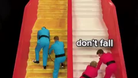 #Sticky vs slippery stairs