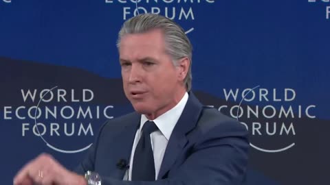 Gavin Newsom Melts Down in Davos as He Undermines American Law Enforcement