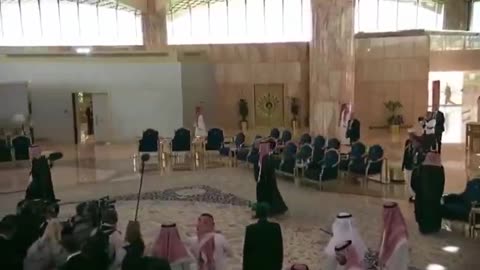 POTUS received a royal-level welcome by the Saudi Crown Prince