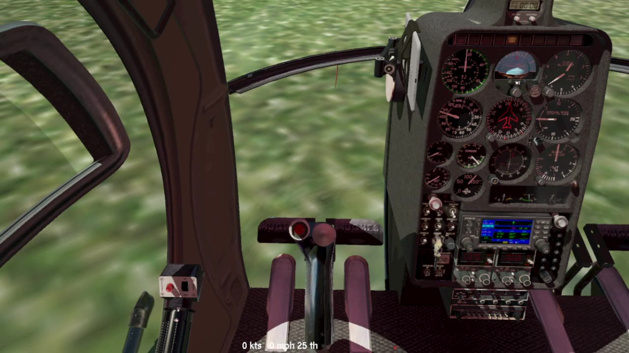 late night bee boppin - H500 Xplane 11 - ooops push it just a little too hard -