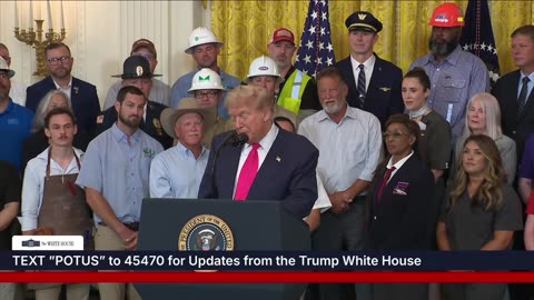 Trump White House tax cuts speech awards common US citizens amazing