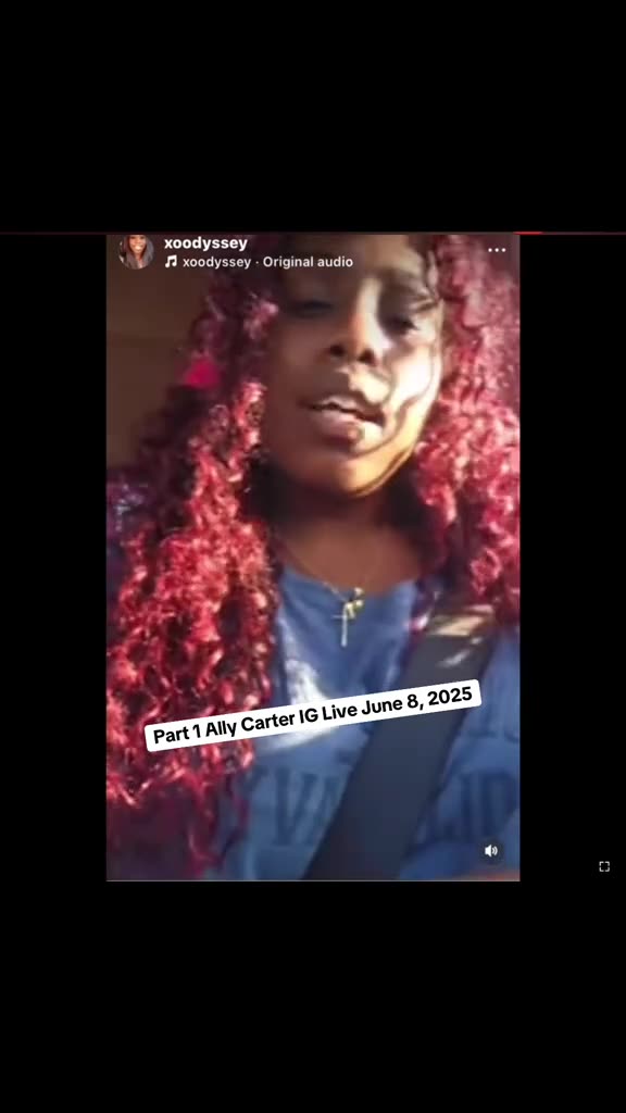 Part 1 Ally Carter Live June 8, 2025