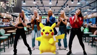 Outtake #1,247 Of Pikachu The Pokemon Dancing With Women At A Starbucks Store Fake Funny Video