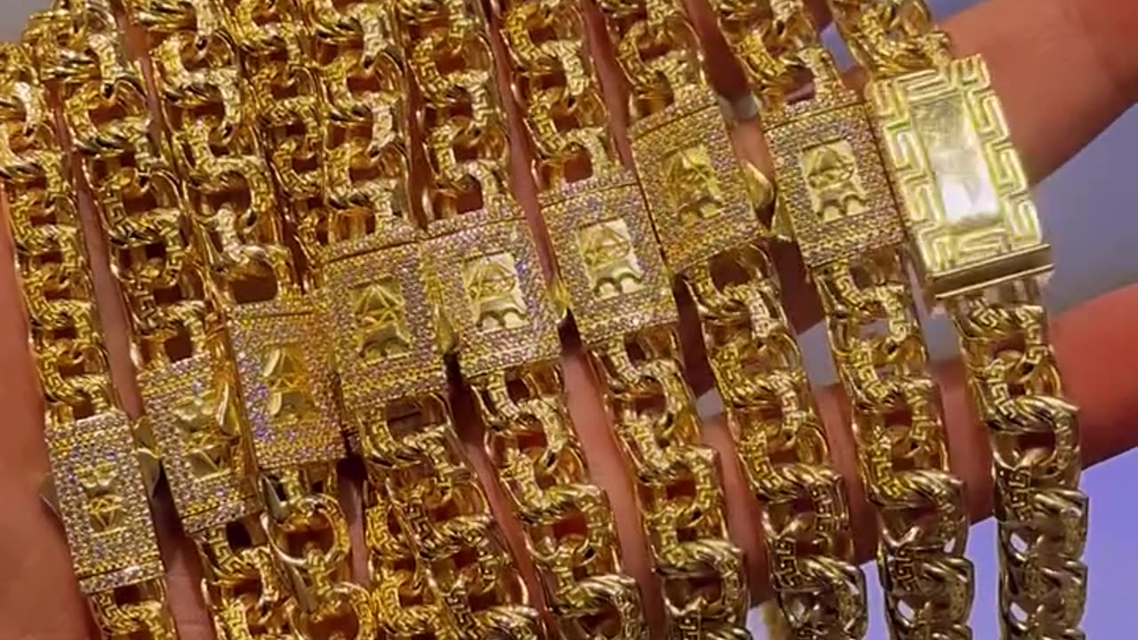 Real 10K Gold Greek Design Chino Links