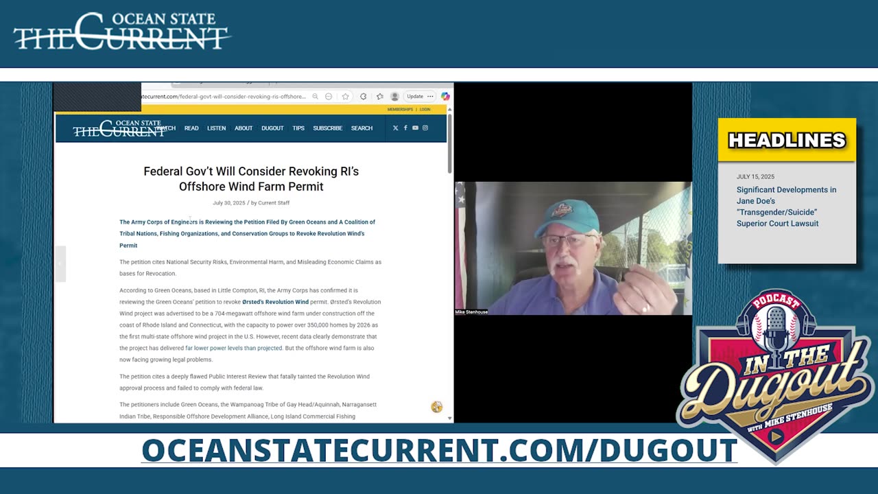 THE END OF OFFSHORE WIND FARMS? #InTheDugout – July 30, 2025