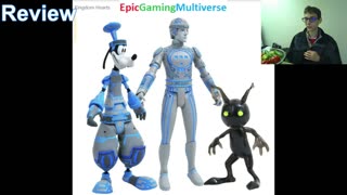 Review Of The Diamond Select Toys Kingdom Hearts Goofy Action Figure And Tron Action Figure Box Set