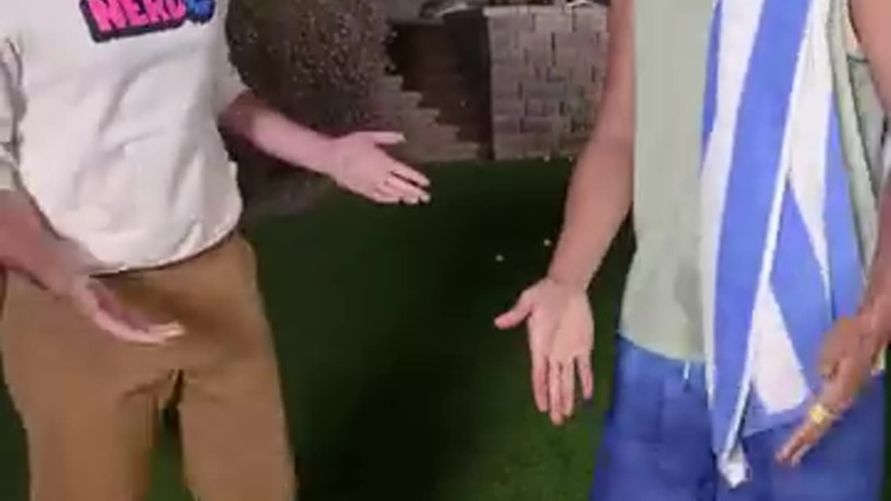 Zach elking disappears into a bowl filled with water