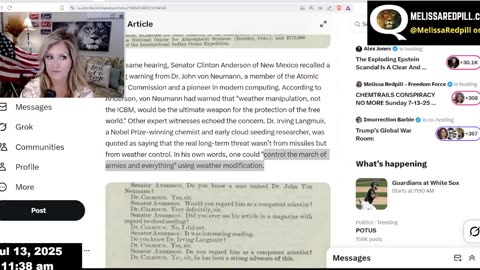 CHEMTRAILS CONSPIRACY NO MORE - Nicole Shanahan Sunday 7-13-25 11AM CST