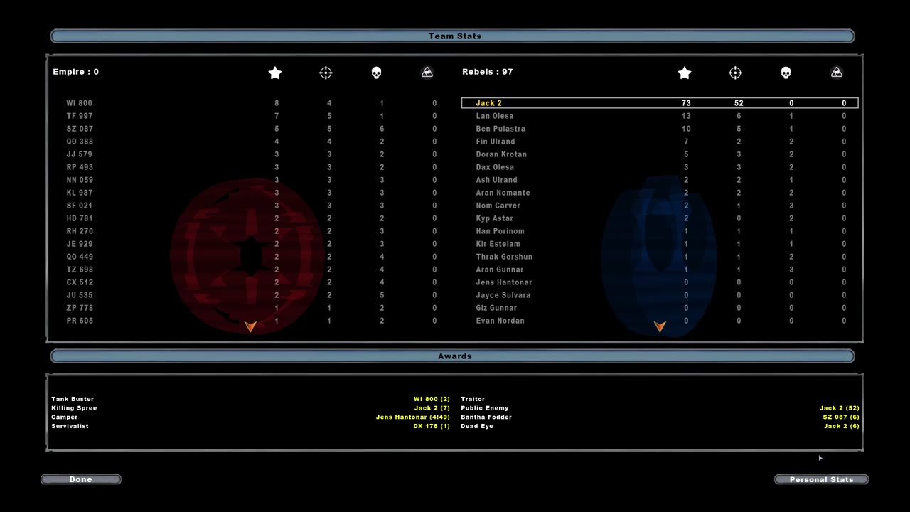 SWBF2 2005: Instant Action Conquest Yavin 4 Temple Rebels Gameplay