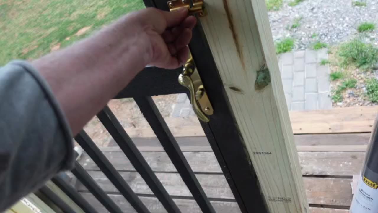 Screen Porch Fitting Door & Thick Thin Shim. Part 4