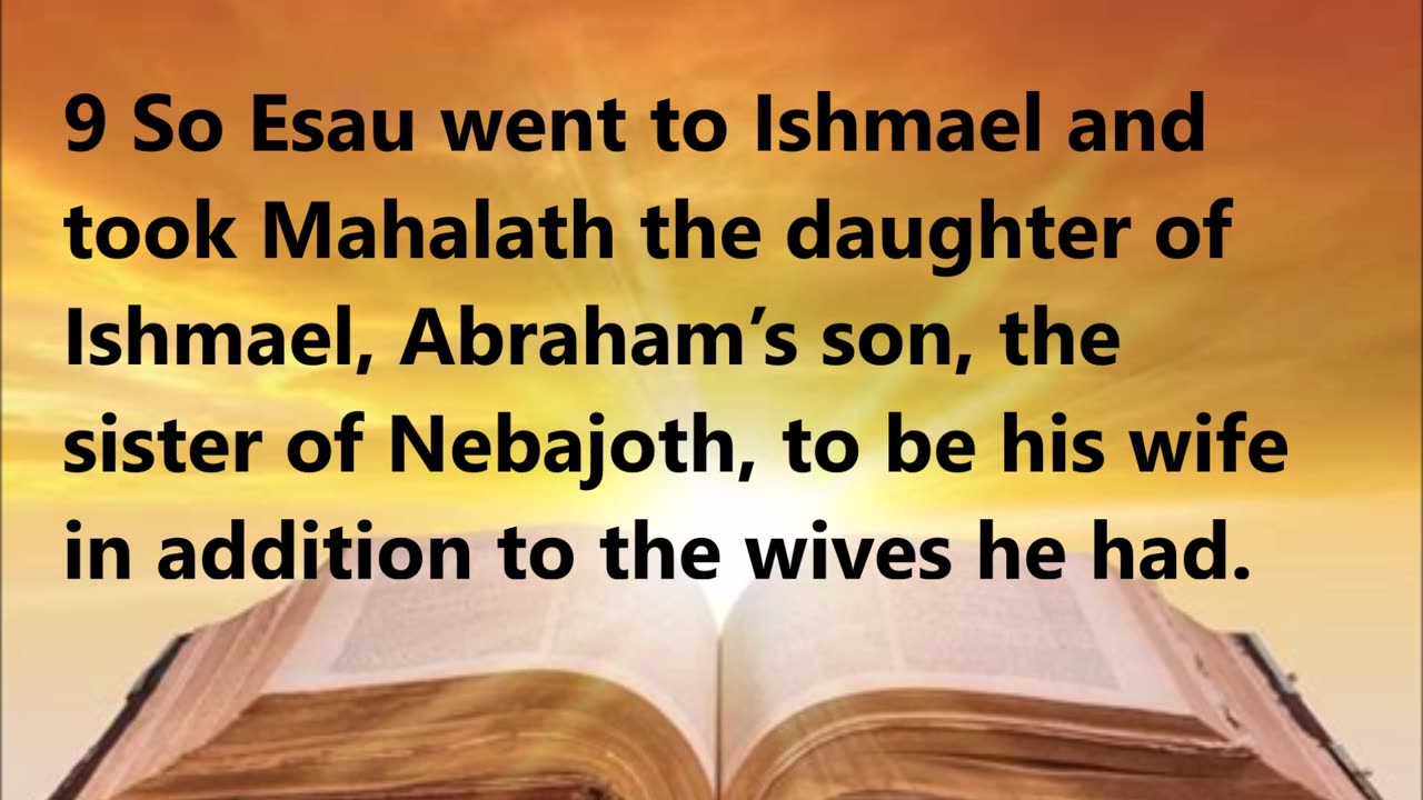 Esau adds more wives.