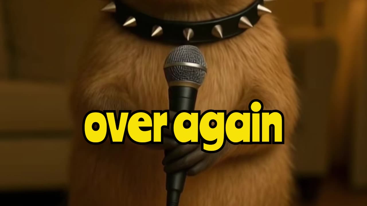 Emo Capybara Sings Its Sad Little Heart Out 🖤😭