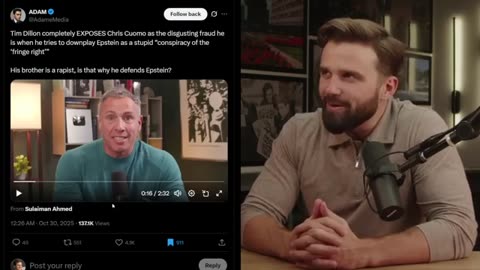 TIM DILLON HUMILIATES CHRIS CUOMO ON EPSTEIN FILES