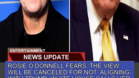 Rosie Odonnell Fears the View Will Be Canceled