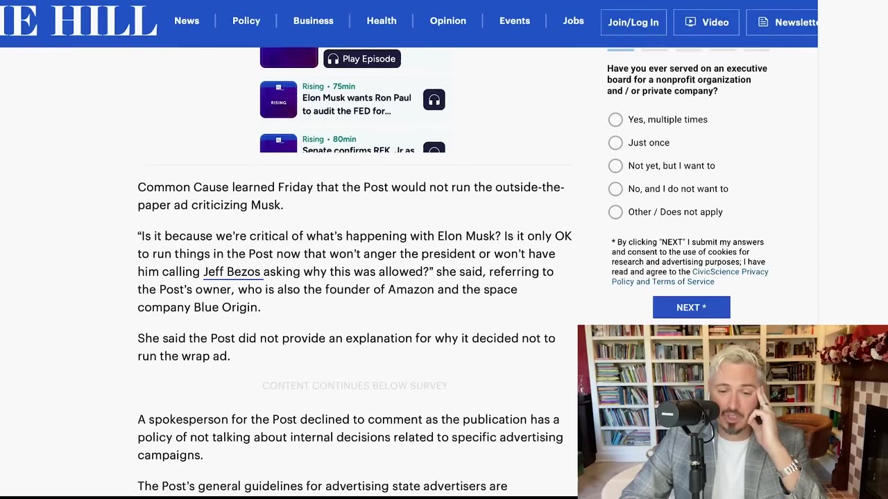 WaPo BANS ‘Fire Elon Musk’ Ad In PATHETIC New Low _ The Kyle Kulinski Show