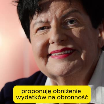 Senyszyn: 90 miliardów dla ubogich, nie armii!