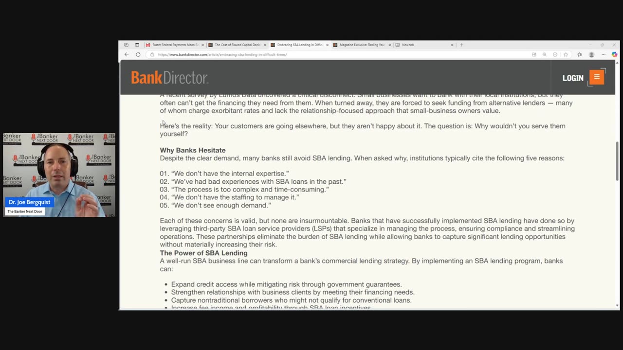 Episode 379: Why banks DO NOT embrace SBA lending!