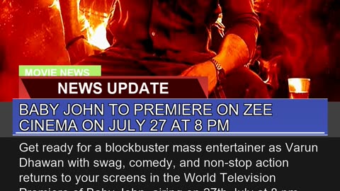 Baby John to Premiere on Zee Cinema on July at