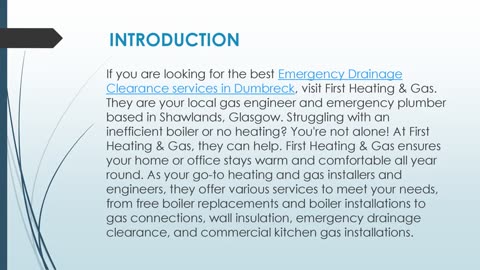 Best Emergency Drainage Clearance services in Dumbreck