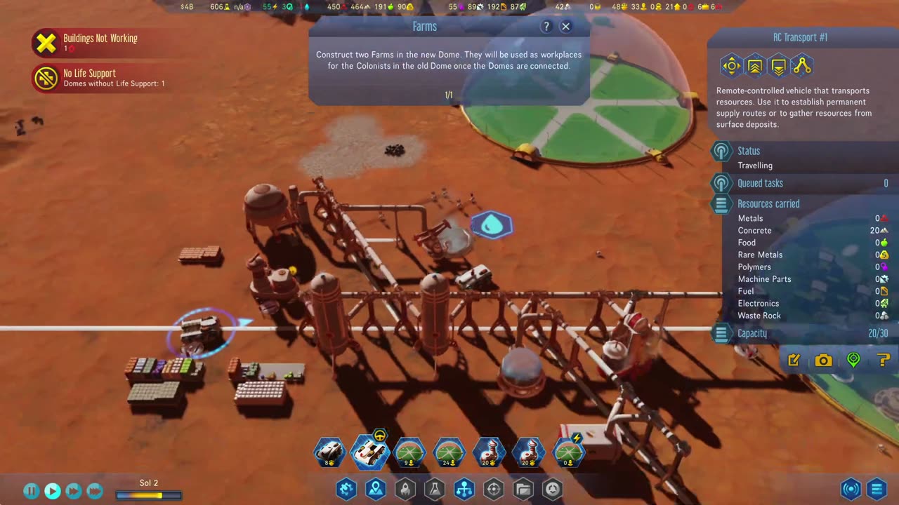(Surviving Mars 2025) Full Game tutorial "Domes" | No Commentary
