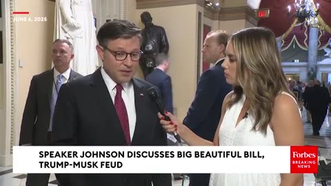 BREAKING NEWS: Speaker Johnson Describes Being In Oval Office When Trump-Musk Feud Erupted