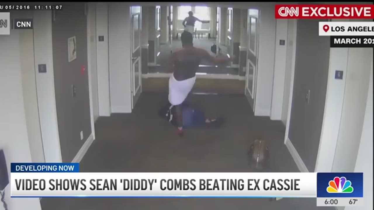 Puff Daddy caught on camera assaulting a female at a hotel