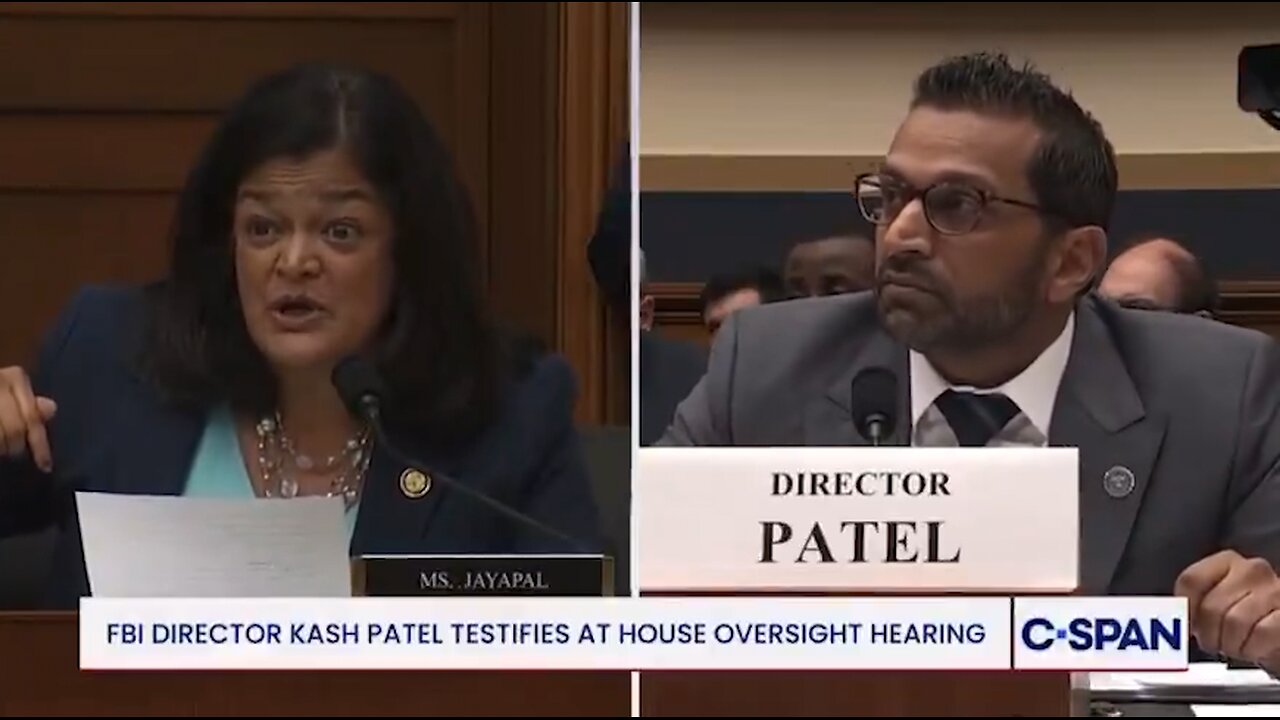 Rep Jayapal Throws Fit At Kash Patel