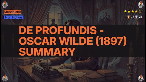 De Profundis - Oscar Wilde (1897) Summary