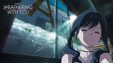 Relaxing Indoors During A FLOOD | Running Water | Weathering With You Ambience