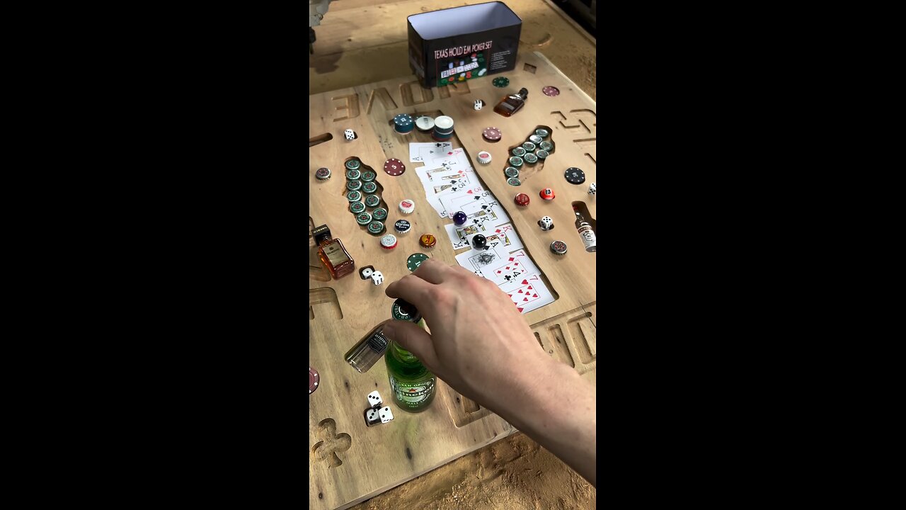 Ultimate Game Night Table — Custom Resin “TRUCO” Edition ♠️🎲🍻
