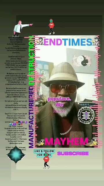 ▪︎END TIMES AND MAYHEM/MANUFACTURERED DESTRUCTION▪︎