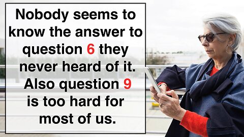 10 HARD Trivia Questions