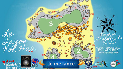 koh haa, Le Lagon Entre les îles N° 2, 3 et 4