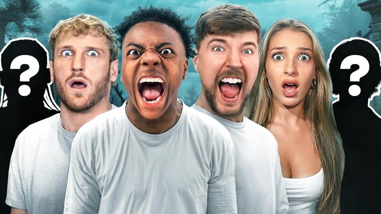 irl HAUNTED HOUSE ft. MrBeast, xQc, Logan Paul, Fanum & Lexi Rivera🎃👻💀