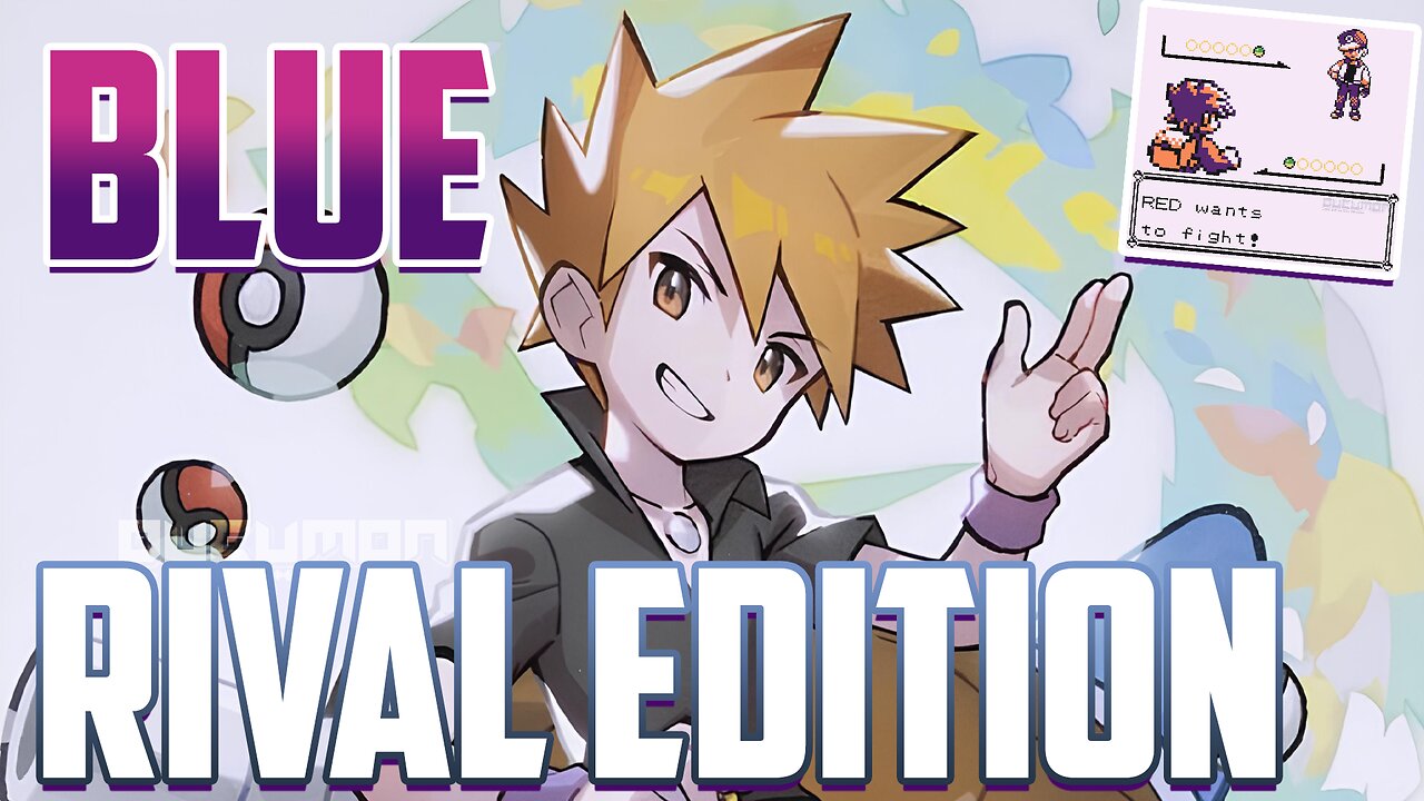 Pokemon Blue - Rival Edition - GB ROM Hack, You can play as Blue (Gary), and your rival is Red