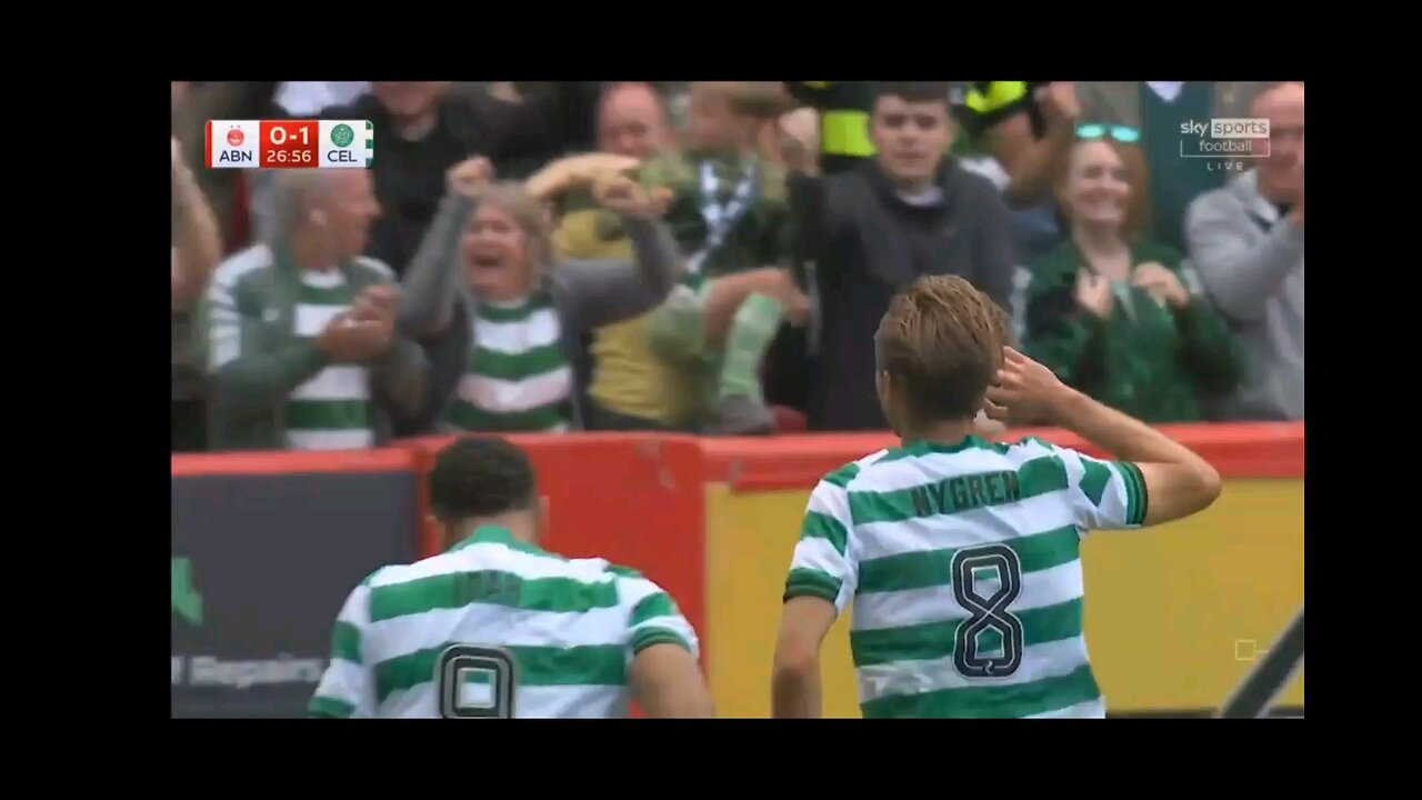 Aberdeen v Celtic 10//08/25 Reo's stunner