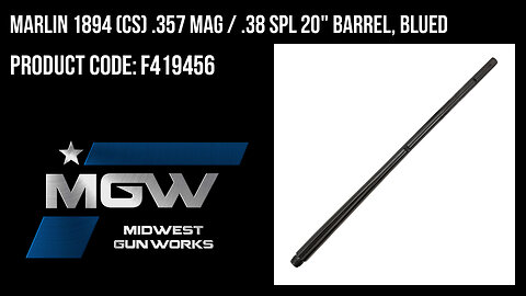 Marlin 1894 (CS) .357 Mag / .38 Spl 20" Barrel, Blued - F419456