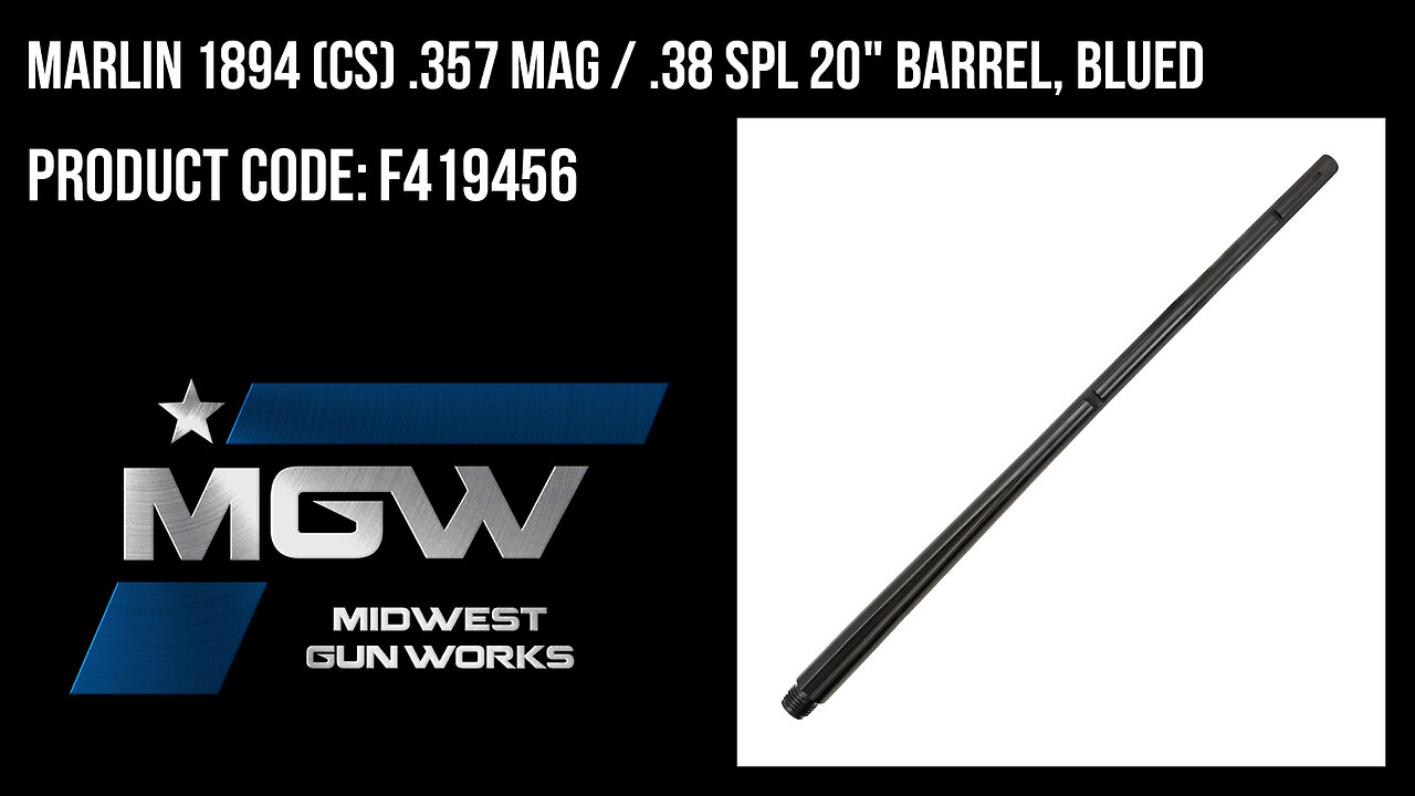 Marlin 1894 (CS) .357 Mag / .38 Spl 20" Barrel, Blued - F419456