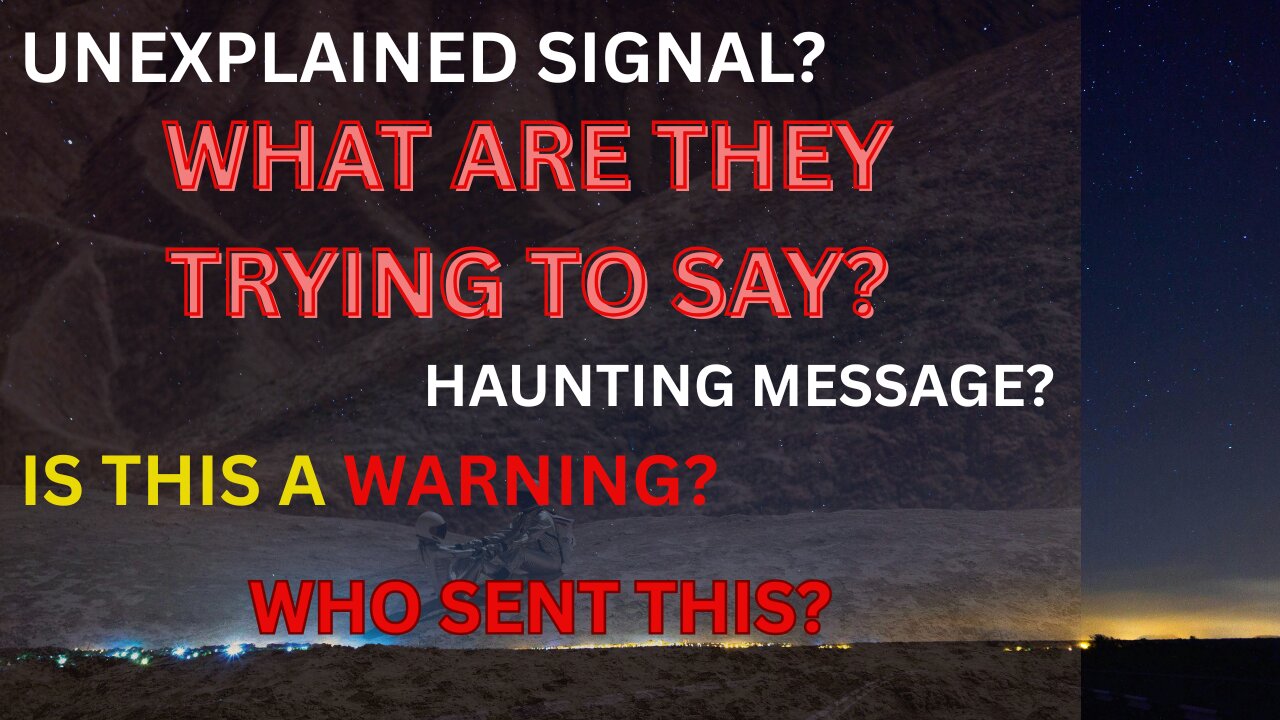 The Haunting Signal from Space No One Ca