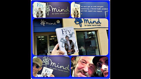 STEPHEN FRY ⭐ signed autobiography is donated to the MIND 💙 charity 🤍 UK (1/8/17) for mental health